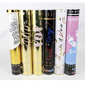 Boy Girl Baby Shower Wholesale Party Celebration Popper Gender Reveal Paper Confetti Shooter Holi Powder Cannon Confetti Machine