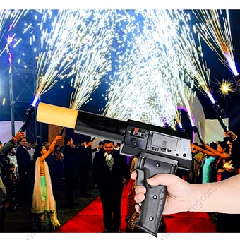 Indoor Pyrotechnic Stage Fountain Fireworks Fire Gun Igniter Firing Machine Hand Held Shooter Cold Pyro for Wedding Party