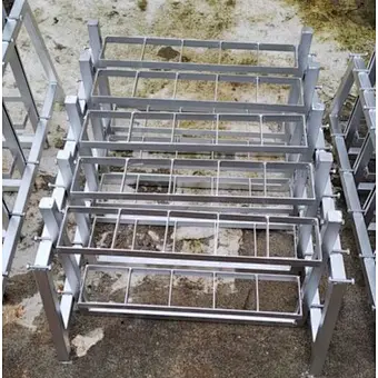 Adjustable Metal Fireworks Display Rack with Fiberglass Mortar Tubes Promotional Party Supplies for New Year's Eve Celebrations