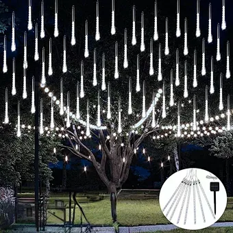 Led High Brightness Waterproof Full Sky Star Solar Plug-in Outdoor Lighting Project Garden Festival Meteor Shower Lights