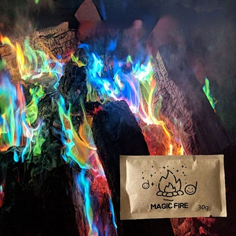 Color Magician Prop Bonfire Fireplace Patio Toy Party Supplies Factory Wholesale Professional Mystical Flames Magic Fire Powder