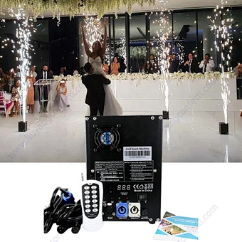 2 600w Pcs With 650w Case 220v Electronic Spray Fountain Remote Control Pyro Firework Special Effect Sparkler Cold Spark Machine