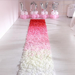 Wholesale Wedding Rose Petals Artificial Silk Flower Red Rose Petals Valentine's Day Decor