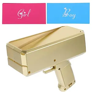 Gender Reveal Shooter Toy Paper Playing Sprayer for Baby Shower Party Revealing Boy or Girl