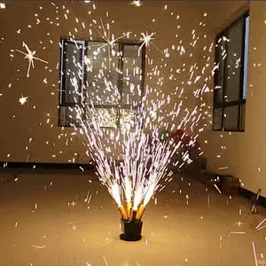 Best Remote Control Indoor Cold Pyro Fireworks Machine Firecracker Firing System Channel With Rotating Stage Lighting Wedding