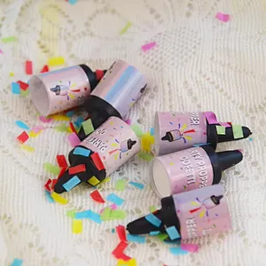 Reusable Mini Safety Confetti Small Pull-Up Cannon for Wedding and Birthday Pull-Up Parties for Children