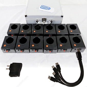2024 Hot Sell 12 Channels 12 Cues Electric Cold Fountain Pyro Fireworks Firing System for Wedding Decoration