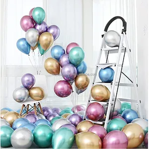 5/10/12inch Metal Pearl Latex Balloons Thick Chrome Metallic Globos Birthday Party Advertisement Balloon Wedding Decoration