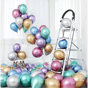 5/10/12inch Metal Pearl Latex Balloons Thick Chrome Metallic Globos Birthday Party Advertisement Balloon Wedding Decoration