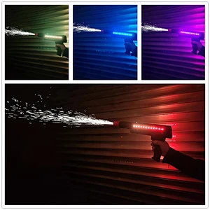 Colorful Led Spark Firework Stage Effect Hand Held Indoor Sparkler Party Wedding Shooter Cold Pyro Gun for Club Dj
