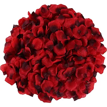 Velvet Artificial Flower Petal Big Red Peony Wedding Decoration Party Supplies for Ceremony Silk Faux Stain Decorative Plants