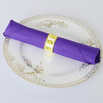 Square Satin Table Soft Handkerchief Romantic Banquet Decoration Custom Wedding Cloth Blush Dinner Napkins With Design Edge