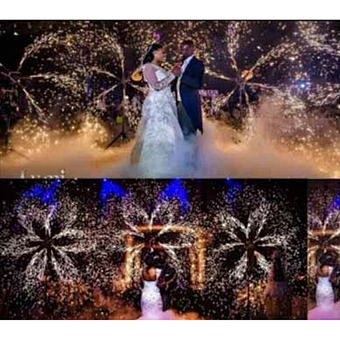 12 Channel Windmill Rotate Double Wheel Cold Fireworks Machine Wireless Remote Control Cold Fireworks Firing System
