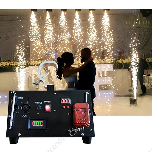 400w Cold Pyro Spark Firework Machine DMX Remote Indoor Fountain Fireworks for Wedding Christmas Party Stage Show Effect New
