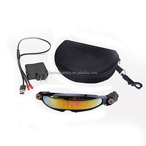 Beam Party Stage DJ Dancer Luminous Costume Laserman Light Red Green Purple Laser LED Glasses for Club Diwali New Year