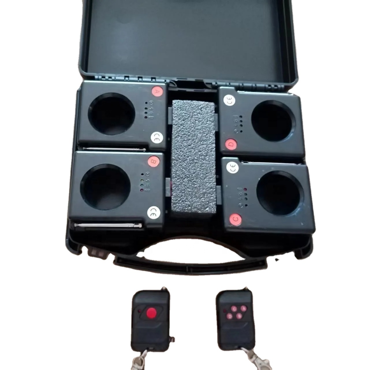 Party Stage Fountain Effect New Remote Control 4 Cue Cold Pyro Machine Receiver Wedding Machine Wireless Fireworks Firing System