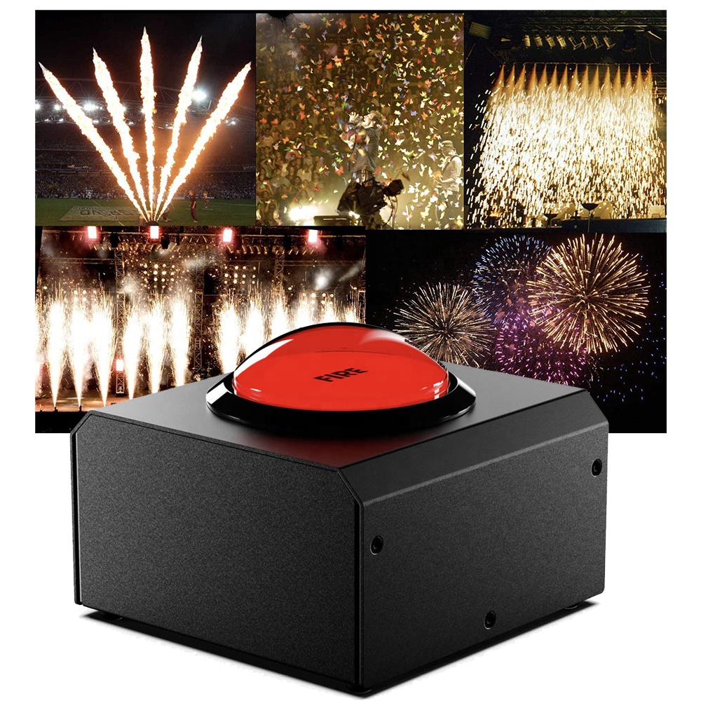 Special Effect Firework Display Concert Stage Controller CO2 Square Button LED Light DJ FX Powershot Music Boxes