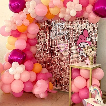 New Colors Interlock Grid Panel Sequin Panels Shimmer Wall Backdrop for Wedding Events Birthday Party Decoration