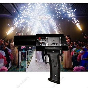 Hand Hold Cold Pyro Gun for Cold Spark Fountain Fireworks Handheld Mini Spark Shooter Stage Fireworks Firing System for Wedding