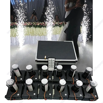 12 Channel Battery Rapid Fire All Wireless Remote Control Cold Fountain Indoor Pyrotechnic Pyro Machine Fireworks Firing System