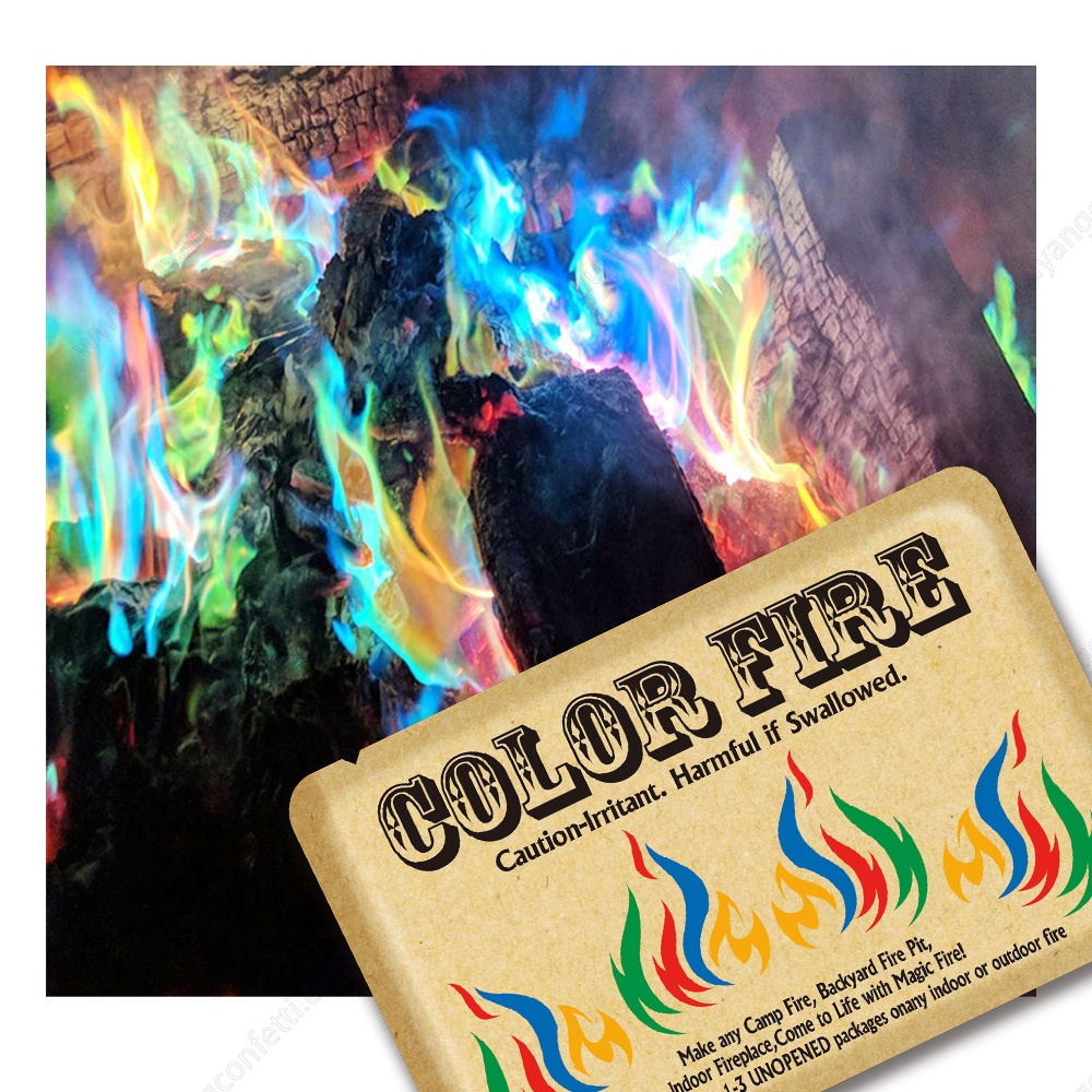 MIRACLE FIRE Halloween Pack Color Changing Flames Magic Mystic Fire for Happy Occasions