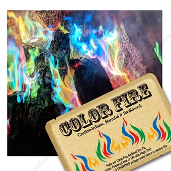 MIRACLE FIRE Halloween Pack Color Changing Flames Magic Mystic Fire for Happy Occasions