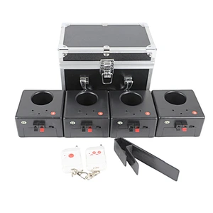 4 Cue New Model Pyro Cold Stage Firing System Machines for Stage Wedding Decoration and Valentine's Day Celebrations