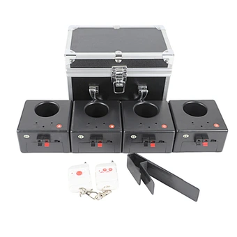 4 Cue New Model Pyro Cold Stage Firing System Machines for Stage Wedding Decoration and Valentine's Day Celebrations