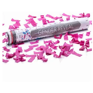 Wholesale Handheld Fireworks Paper Gender Reveal Confetti Cannon Confetti Popper Cannon for Wedding Christmas