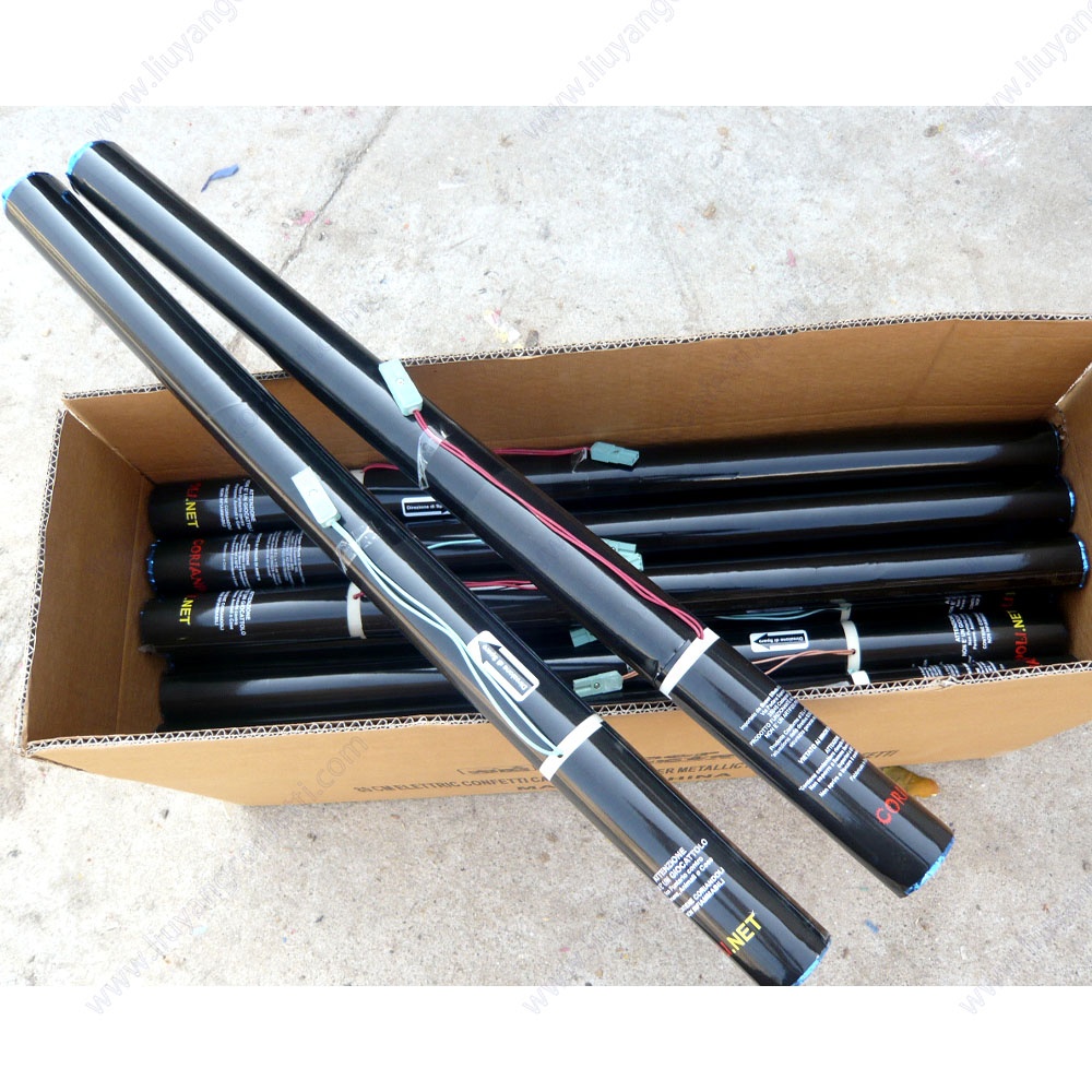 Wholesale Electric Confetti Cannon Gun Gold Mixed Color Compressed air White 80cm Biodegradable Party Poppers Custom Launcher