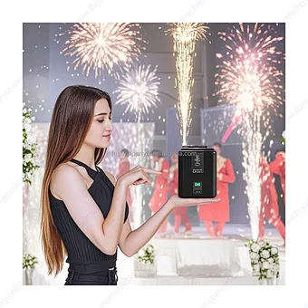 2025 New 350W Mini Spark Machine Indoor/Outdoor Stage Lighting Equipment for Wedding Parties Clubs DJ Shows Cold Fireworks