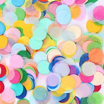 2.5cm 10g/bag Nicro Wholesale Custom Party Decoration Bluk Bag Circle Metallic Foil Tissue Biodegradable Paper Wedding Confetti