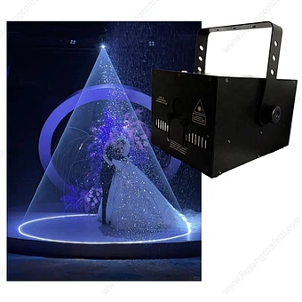 Stand Dance Rgb Animation Ring Box Decoration Beam 10w Led Show Disco Stage Dj With Snow Machine Projector Wedding Laser Light