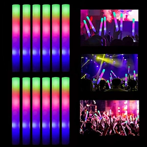 Glow Sticks Custom 16 Inch Colorful 3 Mode Party Led-foam-stick Concert Favor Lighting Light up Led Foam Stick