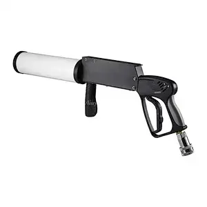 RGB LED Smoke Fog Gun Metal Novelties for Stage Party Wedding Concert DJ Bar Disco Event CO2 Jet RGB LED Jet Machine
