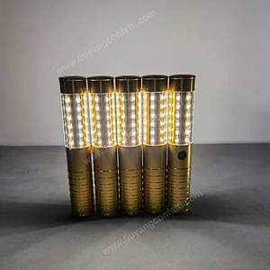 Bulk Colorful LED Glow Sticks Cheer Tube LED Lights Glow champagne Glitter Baton Stick for Disco Party Nightclub