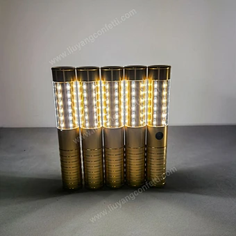 Bulk Colorful LED Glow Sticks Cheer Tube LED Lights Glow champagne Glitter Baton Stick for Disco Party Nightclub