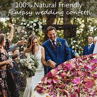 Dried Flower Petal Pop Biodegradable Wholesale Wedding Birthday Supplies Valentine Party Decoration Natural Rose Confetti