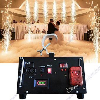 400w Cold Pyro Spark Firework Machine DMX Remote Indoor Fountain Fireworks for Wedding Christmas Party Stage Show Effect New