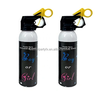 Pink Blue Hoi Powder Boy or Girl Sprayer Bottle Baby Shower Gender Reveal Fire Extinguisher
