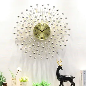 Light Luxury Wall Clock Living Room Fashion Mute Clock Restaurant Modern Upscale Decorative Clock Hanging Wall