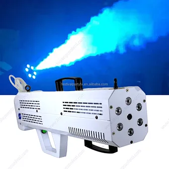 Factory Price 1500W Portable RGB LED Smoke Jet Fog Gun Machine Handheld Stage FX for Wedding Event Night Club Disco DJ Parties