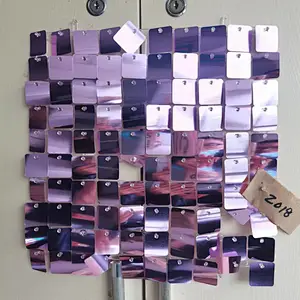 Event Party Gold Pink Iridescent Silver Background Mirror Shimmer Gem Sequin Shimmer Wall Backdrop Manufacturers Sequin Panel