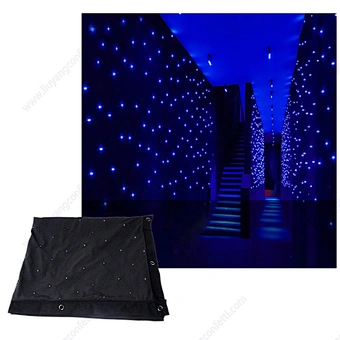 Blue White Rgb Home Party Ceiling Backdrop Cloth Light Led Star Curtain for Wedding Stage Concert Disco DJ Ktv Decoration