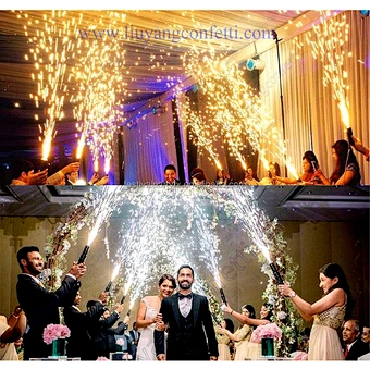 Mini Cold Pyro Fireworks Receiver Wedding Machine Wireless Fireworks Cold Fire Fountain Wedding Party Stage Handheld