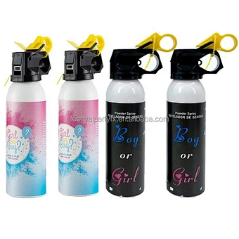 Pink Blue Hoi Powder Boy or Girl Sprayer Bottle Baby Shower Gender Reveal Fire Extinguisher