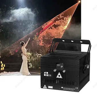 RGB Full-Color 3D Laser Projector AC Disco Party Stage Lamp for Christmas Show First Dance Marriage Wedding