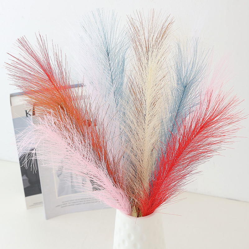 Artificial Decor Dried Faux Bouquet Natural Wall Pink White Small Large  Hot Feather Wedding Flowers Pampas Grass