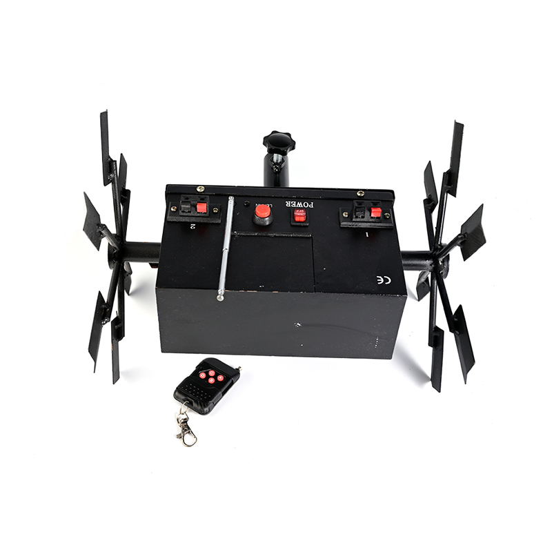 12 Channel Windmill Rotate Double Wheel Cold Fireworks Machine Wireless Remote Control Battery Cold Fireworks Firing System
