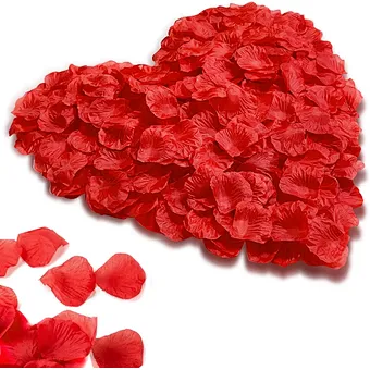 Romantic Night Valentine's Day Decoration Dark Red Rose Confetti Artificial Flower Petals for Hotel Home Party-for Thanksgiving